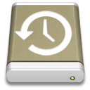 Light Brown External Drive Backup Icon 128x128 png